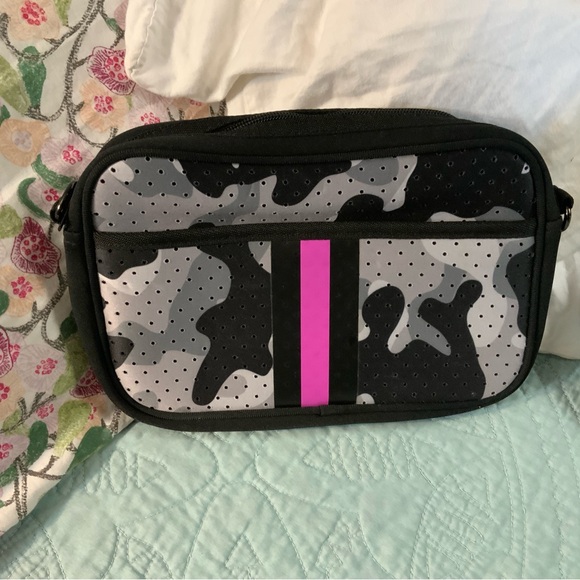 Source Unknown Handbags - Black and Pink Camouflage Crossbody Bag
